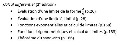 Ressources de l'animation. 